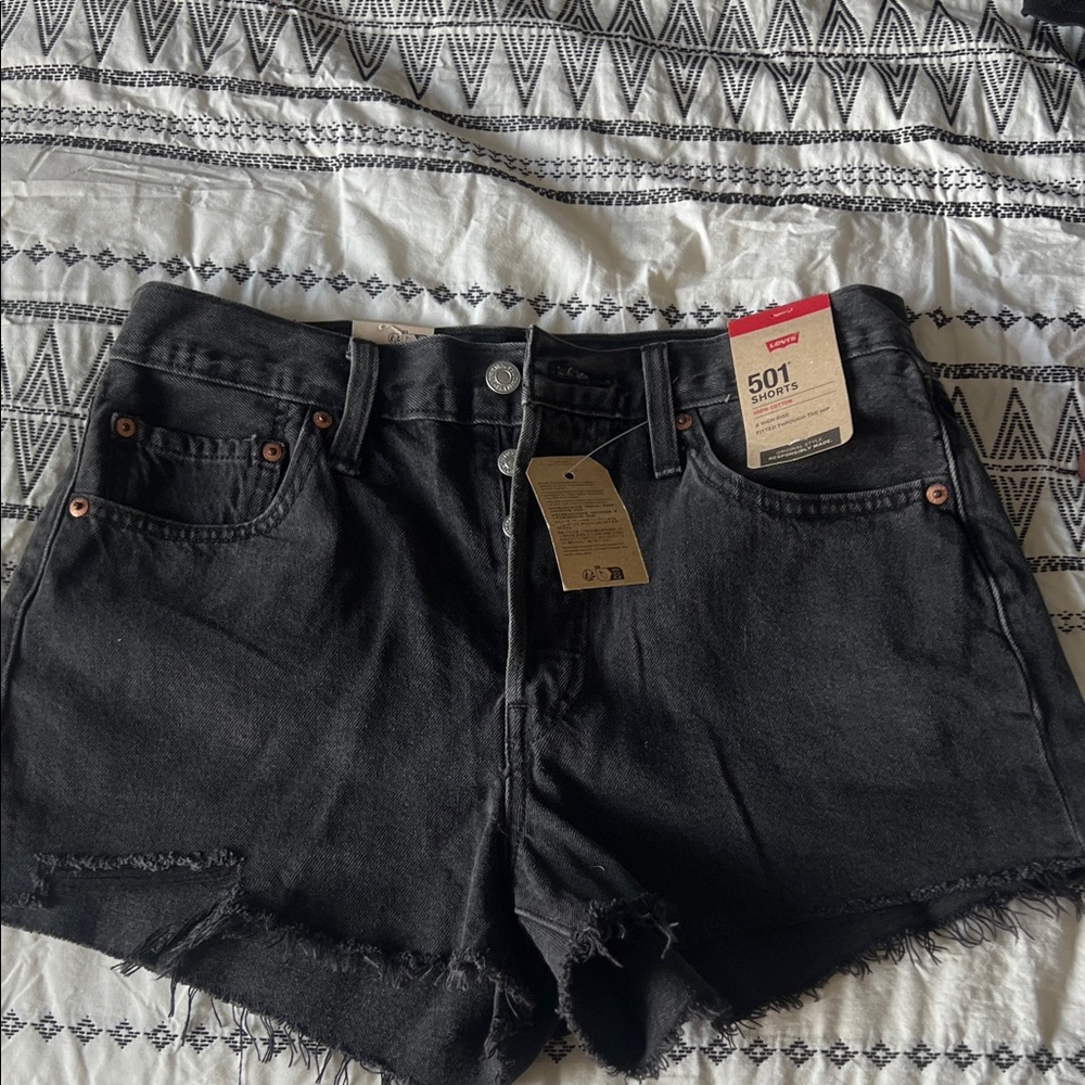 Levi's Women's Black Jean Shorts